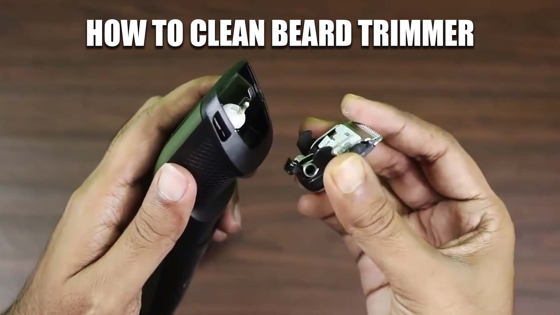 how to clean a beard trimmer